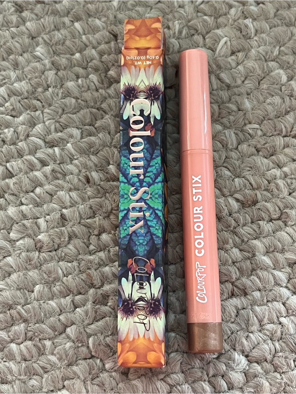 ColourPop Colour Stix Creamy Lip & Cheek Stick — Peachy Pink with Warm Brown Tip